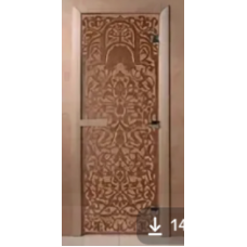 Дверь для сауны DoorWood Арт Серия Флоренция (бронза) 190*70